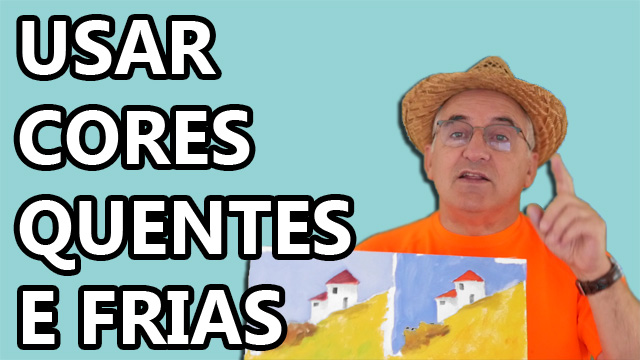 como usar cores quentes e frias