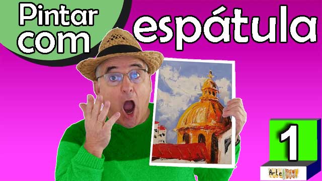 pintar com espatula